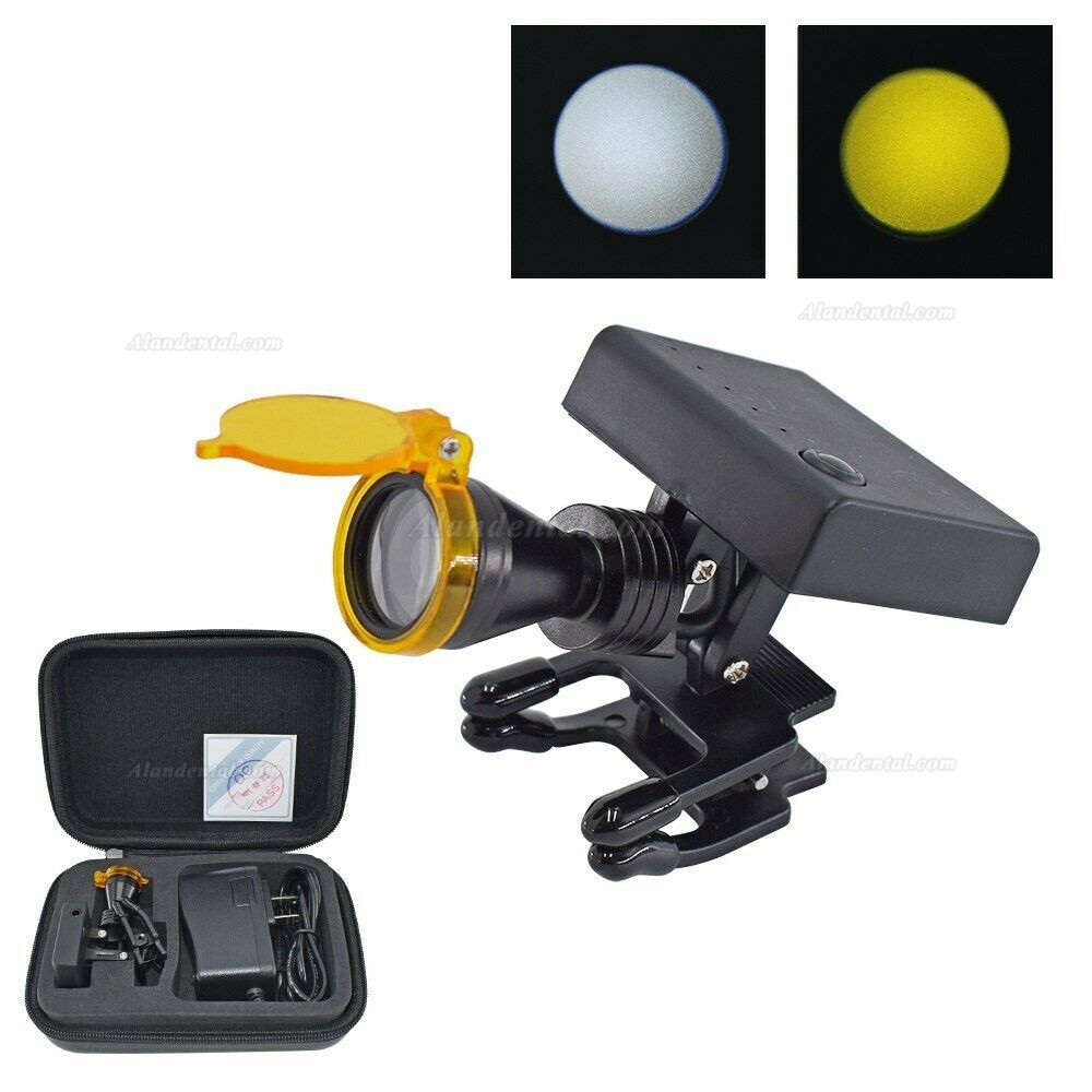 Dental 5W LED Wireless Clip-on Headlight with Optical Filter